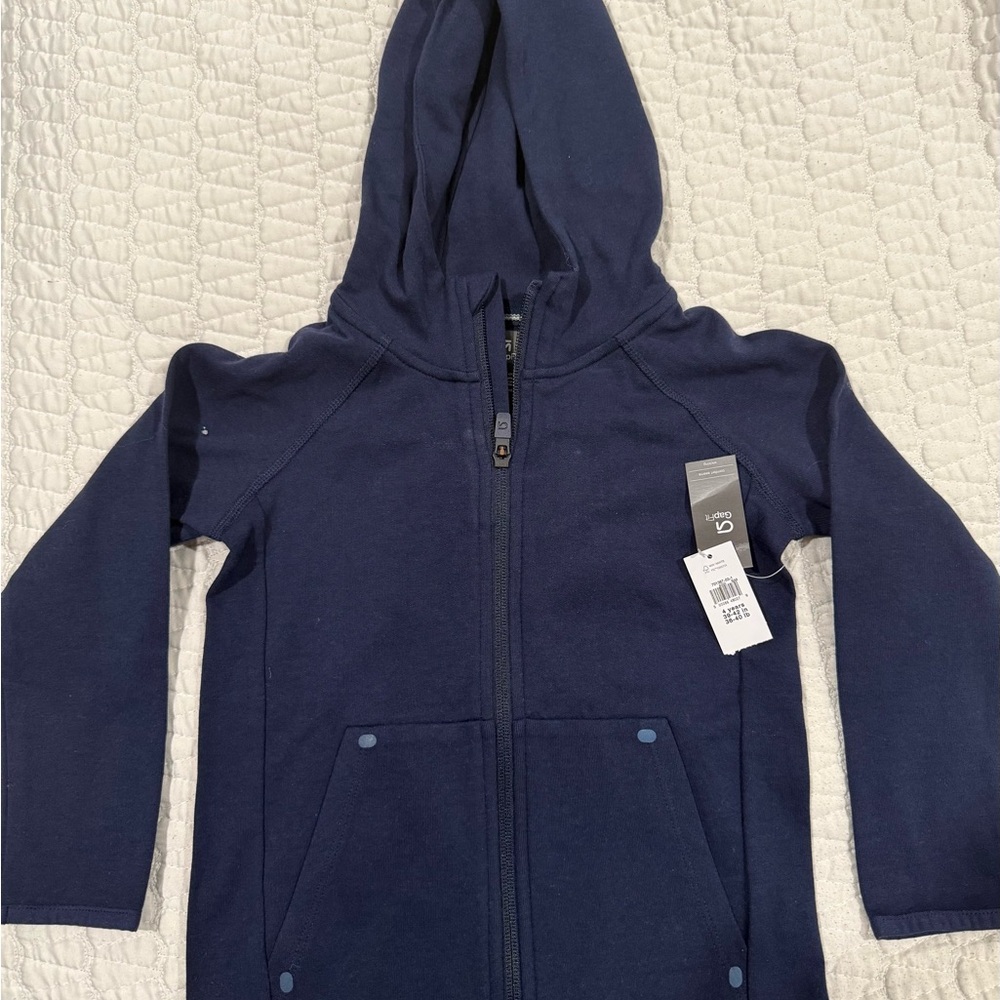 GAP fit Navy Kids Hoodie with Pockets size 4